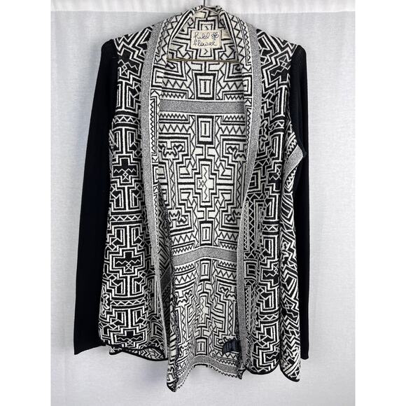 Anthropologie Sweater Jacquard Cardigan Aztec Southwestern Artsy Western Boho - Picture 1 of 6